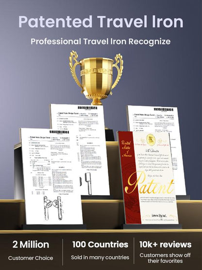 Jack & Rose Steam Iron, perfect for global travel, a great Christmas gift choice.