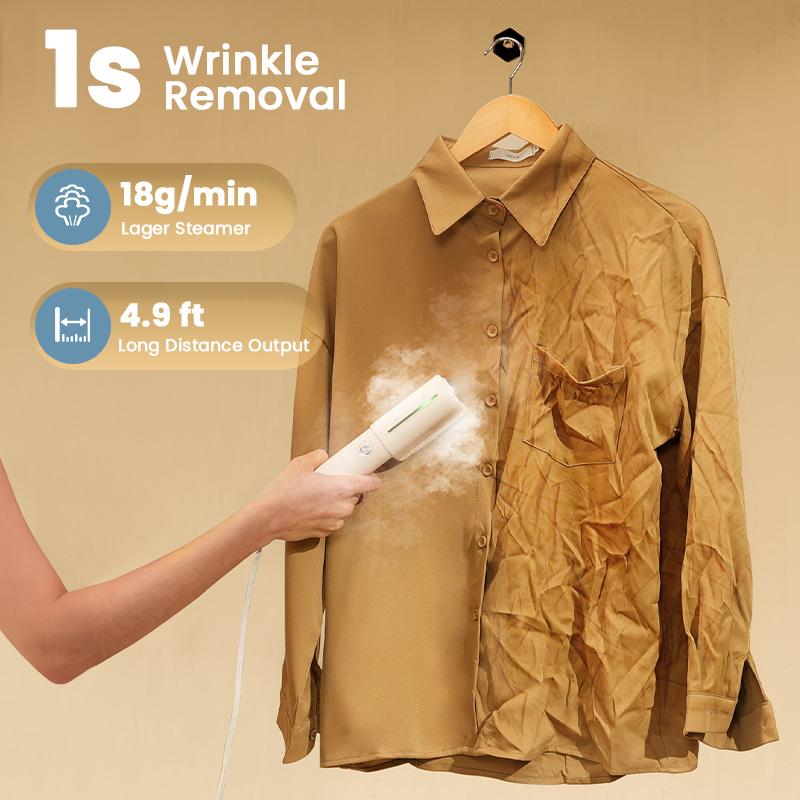 Dual-voltage travel portable mini steam iron, 2-in-1 steam iron