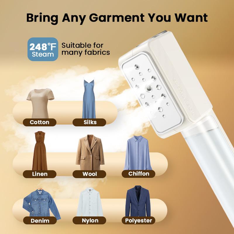 Dual-voltage travel portable mini steam iron, 2-in-1 steam iron